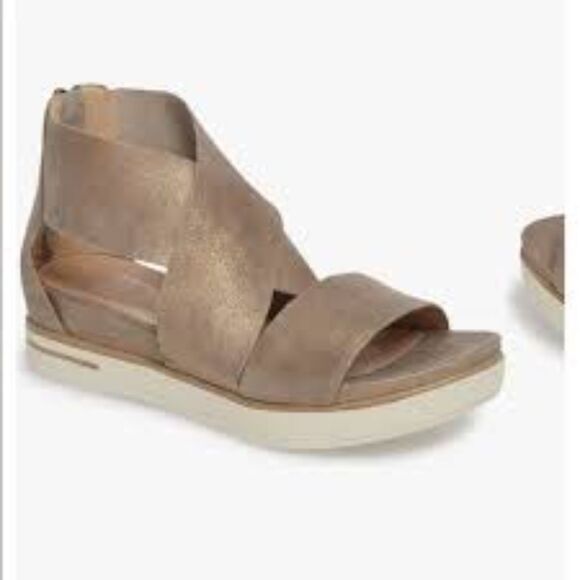 Eileen Fisher Women's Beige Sport Platform Sandal Size 7 - Picture 1 of 15